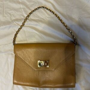 Courage B tan Leather Purse